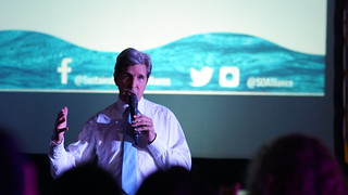 <p>John Kerry talking about the importance of voting and challenging our politicians. Photo: SOA</p>
