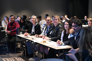 The panel that evaluated the initiatives based on a 1-minute pitch followed by a 4-minute Q&A. Photo: SOA